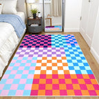 Terrug Multicolored Checkered Rug - Image 2
