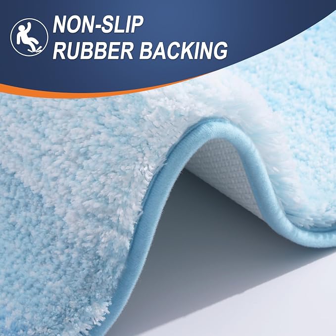 OLANLY Large Bathroom Rugs Mat 40x24, Extra Soft Absorbent Microfiber Bath Rugs - Image 5