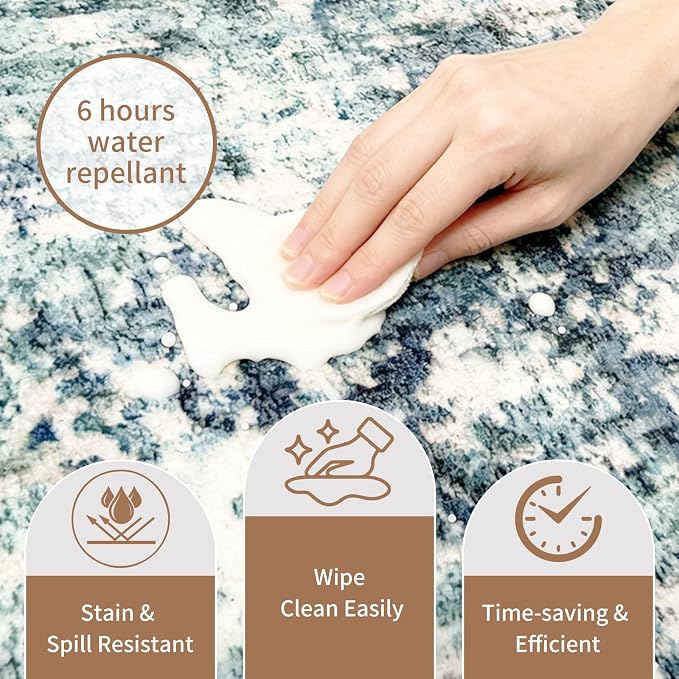 Machine Washable Runner Rugs 2x6: Stain & Spill Resistant Carpet Runners - Image 5
