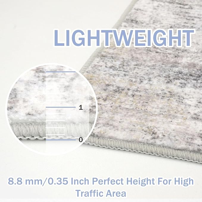 IOHOUZE Abstract Area Rug 4x5 Ft Washable Rugs - Image 4