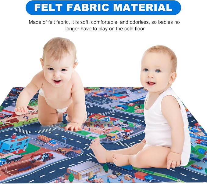 Kids Carpet Playmat Rug, Car Mat - Image 4
