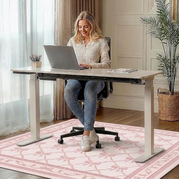 48"x60" Office Chair Mat for Hardwood Tile Floor, Under Desk Carpet Protector - Image 2