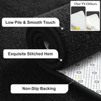 Keeko 4x6 Black Area Rugs for Bedroom, Soft Modern Living Room Rug Indoor Non - Image 2