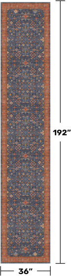 Hazo Haus Boho Washable 3x16 Extra Long Hallway Runner Rug, Non-Slip Stain & - Image 2