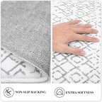 Lahome Moroccan Entryway Washable Rugs 2x3 Non-Slip Thin Kitchen Rug Throw - Image 8