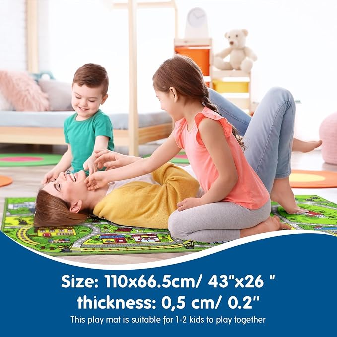 Booooom Jackson Kids' Train & City Rug - Image 2