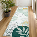 Lahome Green Runner Rugs for Hallway 2x8 Non-Slip Washable Kitchen Rugs by Lahome