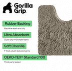 Gorilla Grip Shaggy Chenille Bath Rug Mat - Image 3
