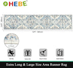 HEBE Hallway Runner Rug 2'8''x12' Washable Vintage Distressed Area Rugs Non - Image 2