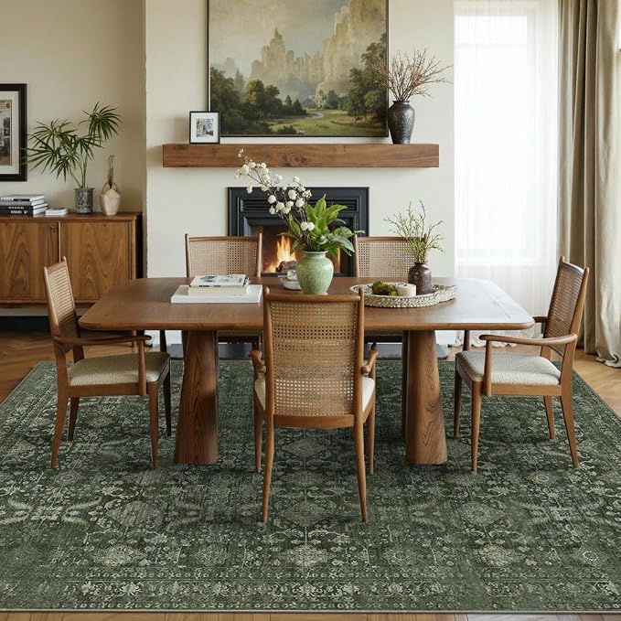 Rugxara 5x7 Area Rugs for Living Room Bedroom, Washable Rug, Non Slip & Low - Image 6