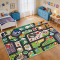 Kids Rug Playroom Car Play Mat City Life Road Rug by Pyrrhiteisalwayswithyou
