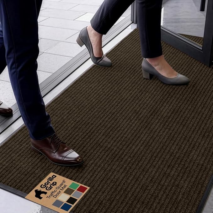 GORILLA GRIP Waterproof Traffic Guard Door Mat, Heavy Duty Entryway Mats by Unknown