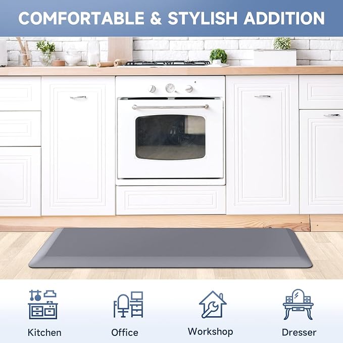 StepRite 4/5 Inch Thick Kitchen Mat Anti Fatigue Mat Kitchen Rugs Kitchen Decor - Image 7