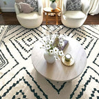 BESTSWEETIE Area Rug 9x12 Rug Machine Washable Non-Slip Low Pile Print Pattern - Image 7