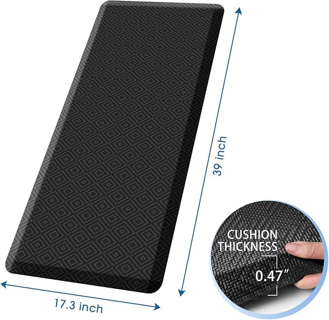 Mattitude Kitchen Mat Cushioned Anti-Fatigue Floor Mat Water Resistant Non-Slip - Image 2