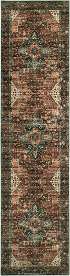 Moynesa Ultra-Thin Washable Vintage Runner Rug - Image 7