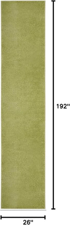 Nourison Home Nourison Essentials Green 2'2" x 16' Area Rug - Image 2