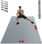 HAPBEAR Large Exercise Mat-7'x5'/6'x8'/6'x9'/6'x10'/6'x12'x8mm, Ultra Durable by HAPBEARFitness