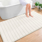 OLANLY Memory Foam Bath Mat 70x46, Super Soft Absorbent Bathroom Rugs, Quick Dry by OLANLY