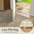 Rugxara Floral Rug for Living Room Bedroom, 4x6 Washable Rug, Vintage Boho Style - Image 6
