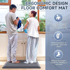 StepRite 4/5 Inch Thick Kitchen Mat Anti Fatigue Mat Kitchen Rugs Kitchen Decor - Image 6