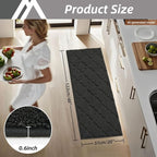 COSY HOMEER-Kitchen-Rugs 20"x48" Non-Slip Absorbent Soft Kitchen Runner Rug - Image 7