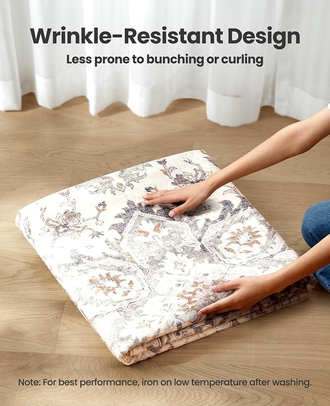 AMADA HOMEFURNISHING 5x7 Area Rugs, Washable Living Room Rug Low-Profile - Image 8