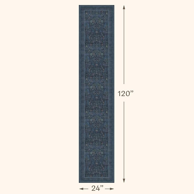 2x10 Extra Long Runner Rugs for Hallways, Non Slip Machine Washable Front Door - Image 2