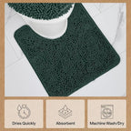 GORILLA GRIP Plush Absorbent Shaggy Chenille Bath Rug Mat - Image 7