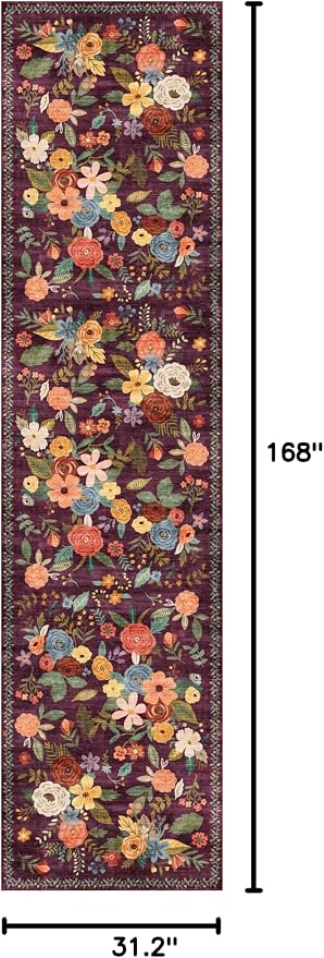 Rug for Hallways Kitchen Rug 2'6" x 14', Non Slip Washable Rugs - Image 3