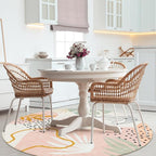 Lahome Pink Round Rugs 5Ft - Image 7