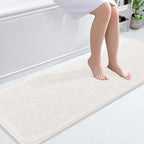 OLANLY Bathroom Runner Rugs 59x20, Extra Soft Absorbent Chenille Bath Rugs by OLANLY