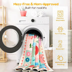 5x7 Washable Kid Bedroom Rug for Girls, Soft Non-Slip Toddler Playroom Carpet - Image 6
