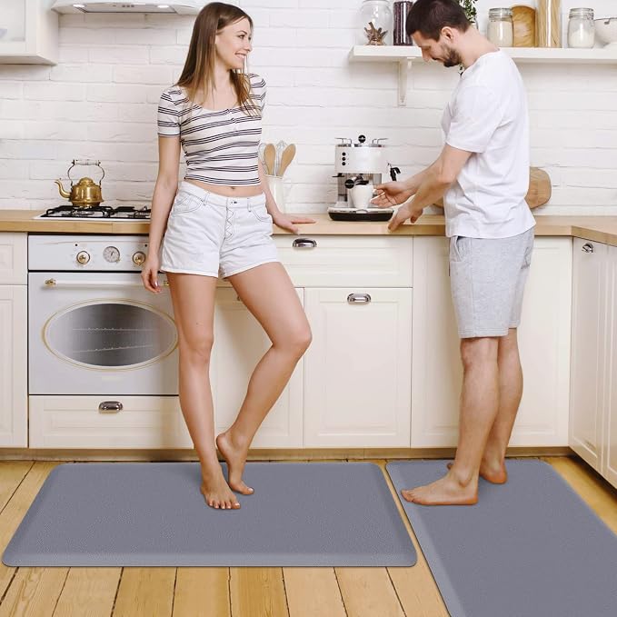 HappyTrends 2 PCS Kitchen Mat Cushioned Anti-Fatigue Floor Mat, Heavy Duty - Image 5