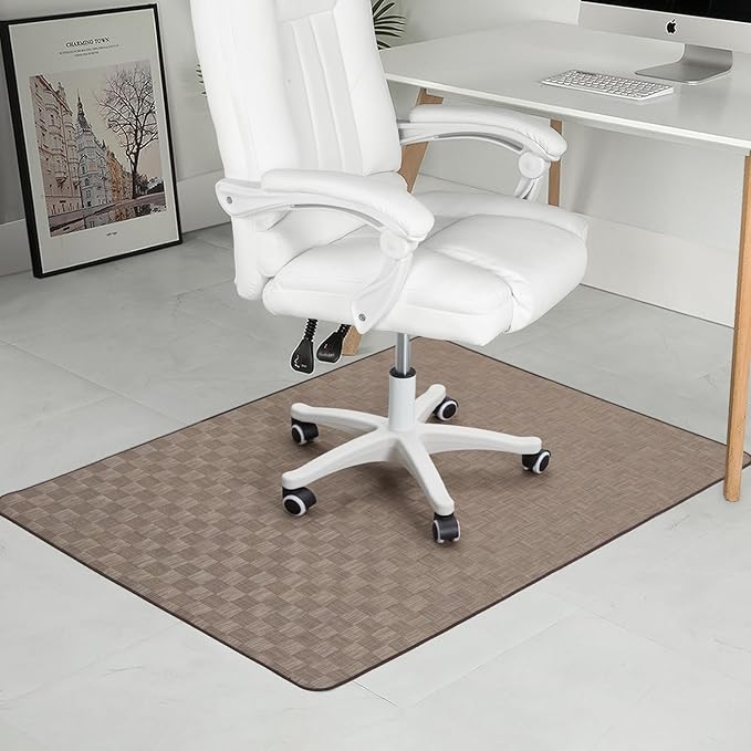 Chair Mat for Hardwood Floor, 50x63 Desk Computer Chair Mat for Hard Wood & by RccugmatS