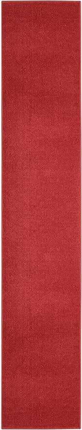 Nourison Home Nourison Essentials Brick Red 2'2" x 20' Area Rug - Image 3