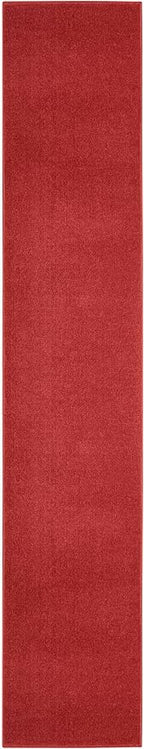 Nourison Home Nourison Essentials Brick Red 2'2" x 20' Area Rug - Image 3