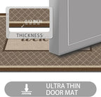 Ultra Thin Door Mat Indoor Entrance, 1/10 in Thin Door Mats - Image 2