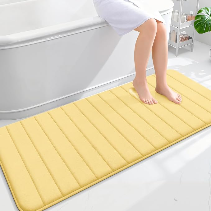 OLANLY Memory Foam Long Bathroom Rugs Runner 59x24, Super Soft Absorbent Bath by OLANLY