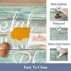 HEBE Anti Fatigue Kitchen Mat Set of 2 Non Slip Cushioned Kitchen Mats - Image 4