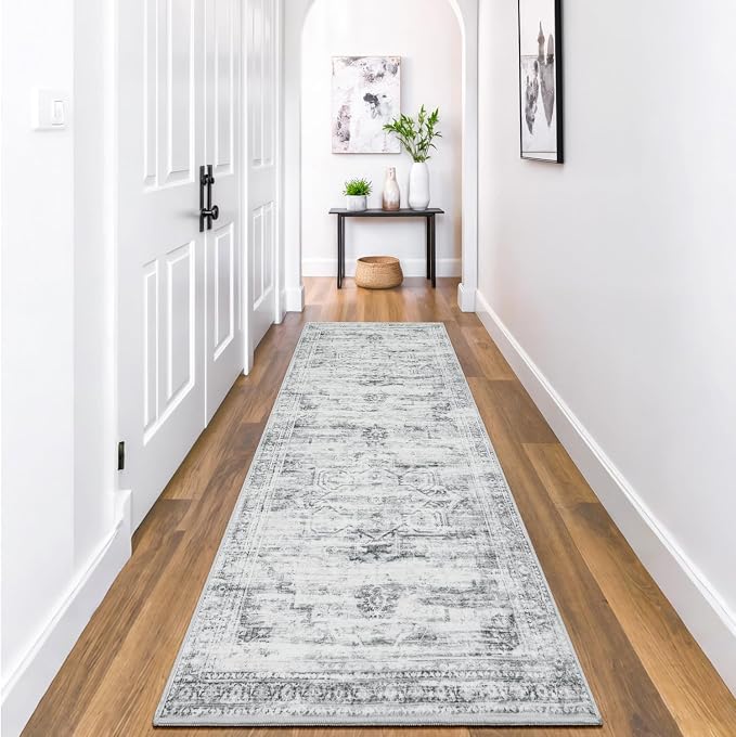 2×6 Washable Kitchen Runner Rug Non Slip, Soft Faux Wool Floor Carpets - Image 9