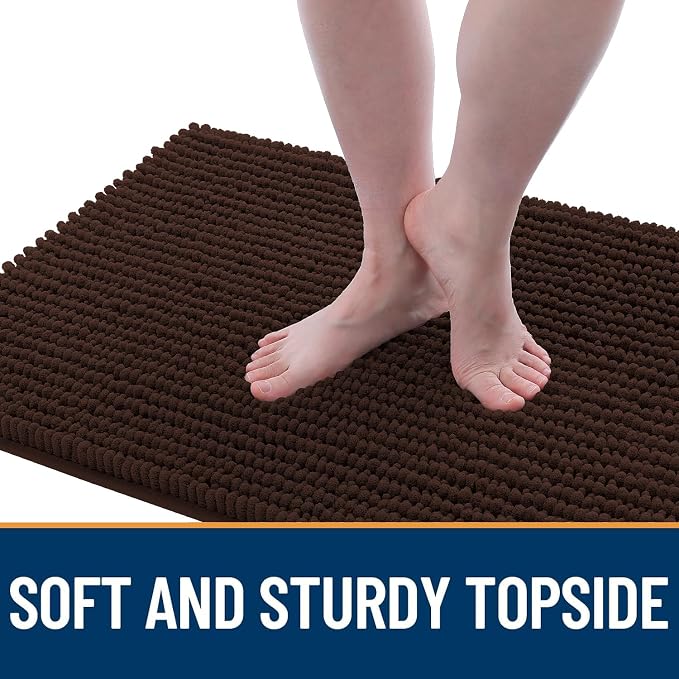 OLANLY Dog Door Mat for Muddy Paws 30x20, Ultra Absorbent Chenille Mud Doormat - Image 3
