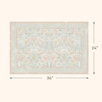 Light Pink Area Rug 2x3 Non Slip Washable, Ultra Soft Small Throw Rugs - Image 2