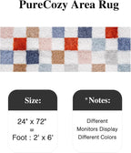 PureCozy Checkered Area Rug 2x6 - Image 3