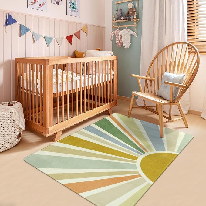 STARUIA Boho Washable Rug 3'x5' Kids Area Rug - Image 3