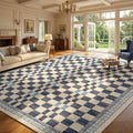 GarveeHome 10x13 Area Rug for Living Room Modern Abstract Checkered Carpets by GarveeHome