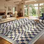GarveeHome 10x13 Area Rug for Living Room Modern Abstract Checkered Carpets by GarveeHome