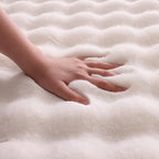 White Rabbit Plush Rug 6'x9', Fluffy Faux Fur Shaggy Area Rug - Image 5