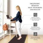 HappyTrends 2 PCS Kitchen Mat Cushioned Anti-Fatigue Floor Mat, Heavy Duty - Image 6