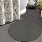 Machine Washable Modern Round Area Rug, Room Sofa Yoga Soft Round Carpet - Image 4